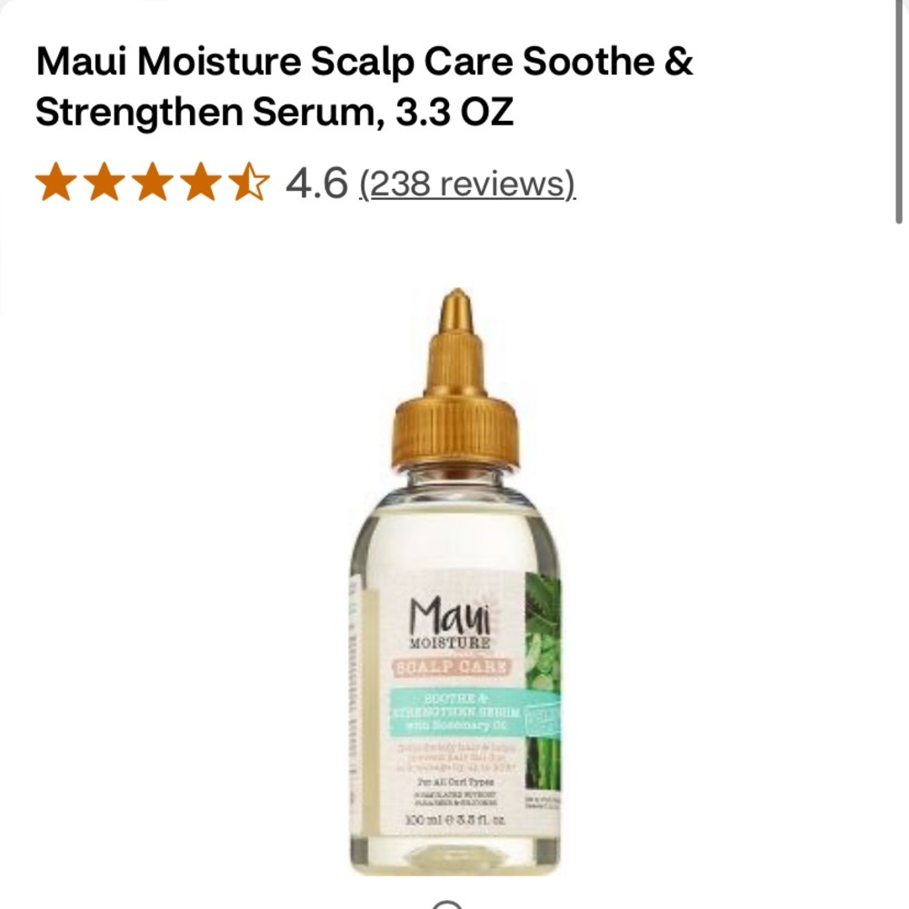 Maui Moisture Scalp Care Soothe & Strengthen Serum 3.3 oz